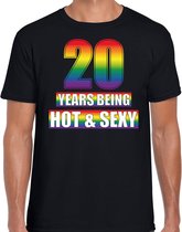 Hot en sexy 20 jaar verjaardag cadeau t-shirt zwart - heren - 20e verjaardag kado shirt Gay/ LHBT kleding / outfit 2XL