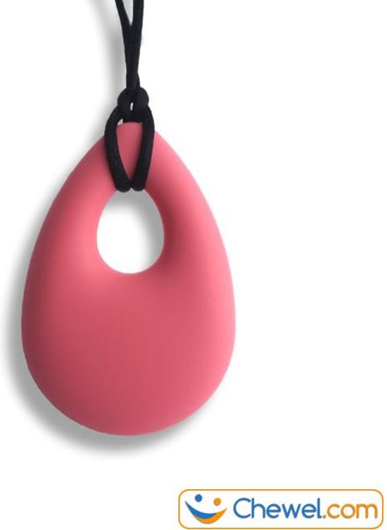 Foto: Bijtketting kauwketting druppel chewelry roze chewel 