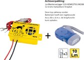 5 stuks | Marterverjager 12V | KEMO/TEG M208 | Marterbestrijder | Geel | + Gratis zaklamp / knijpkat