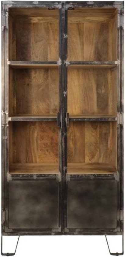 Vtw Living - Industriële Kast - Buffetkast - Vitrinekast - Kast - 190 cm