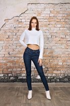 Broek Toxik3 hoge taille new jeans dark