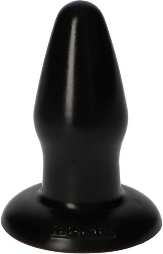 Lusty Buttplug Milo - Zwart -  9.5X4 CM - Taps toelopend - Gladde schacht - Brede basis - Zuignap