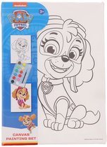 Paw Patrol schilderset - Skye - Canvas - 18 x 25 cm - Vanaf 3 jaar