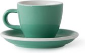 Tasse à expresso AMCE et soucoupe 70ml Feijoa (vert menthe) - vaisselle en porcelaine -