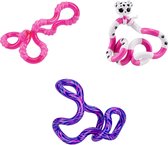 Tangle Junior - Soda Pop / Puppy / Zebra 2 - Combo 3-Pack - The Original Fidget