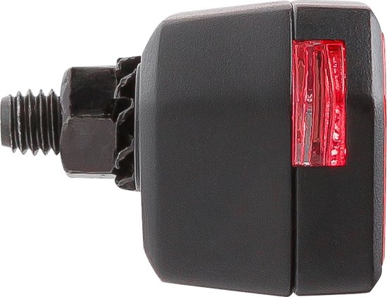 AXA Juno Dynamo Achterlicht - LED Fietsverlichting - Steady Functie - 500 m Zichtbaarheid - 50 mm Montage - Zijzichtverlichting - Rood — afbeelding 2