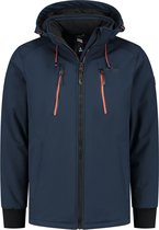 Kjelvik heren softshell jas Ruben - Navy - Maat XXL - Winddicht - Ademend materiaal