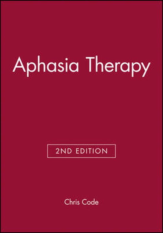 Aphasia Therapy | 9781870332903 | Chris Code | Boeken | bol
