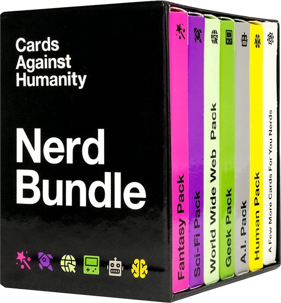 Kust oortelefoon schouder Cards Against Humanity Nerd Bundle 6 Themed Packs + 10 All-new Cards |  Games | bol.com