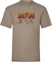 T-Shirt red orange ACDC - Desert (S)
