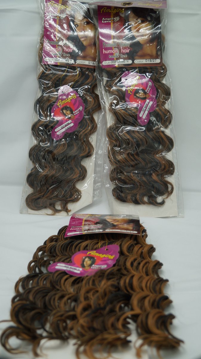 Amazing Premium Quality-Human Hair-Color-Hair extensions- Blackbrown-14 inch