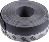 WiseGoods Luxe Zelfklevende Tochtband - Tochtstrip - Tochtstrips Voor Deuren - Rubber - Tochstopper - Tape - 25mm 5 Meter - Grijs