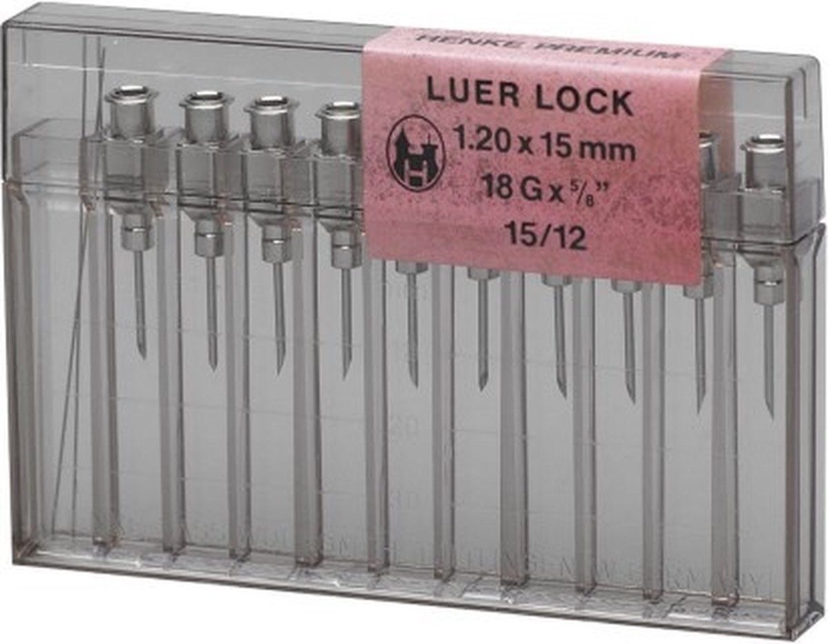 Henke Luer Lock naalden 1.80 x 15 mm
