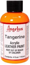 Angelus Leather Acrylic Paint - textielverf voor leren stoffen - acrylbasis - Tangerine - 118ml