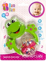 Bijtring - Rammelaar - Kikker - Bam Bam - Babyspeelgoed - Bijtspeelgoed