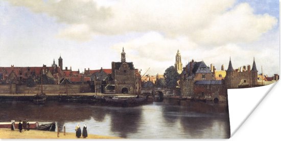 Poster View of Delft - Johannes Vermeer - 80x40 cm