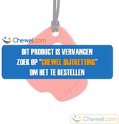 Bijtketting kauwketting | Skelet Schedel Skull Ketting | Rood