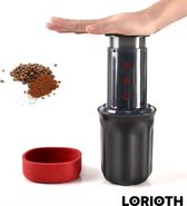 LORIOTH® Draagbaar Koffiezetapparaat - Filterkoffie - Koffie Pers - Verse koffie - Duurzaam - Zwart