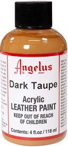 Angelus Leather Acrylic Paint - textielverf voor leren stoffen - acrylbasis - Dark Taupe - 118ml
