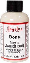 Angelus Leather Acrylic Paint - textielverf voor leren stoffen - acrylbasis - Bone - 118ml
