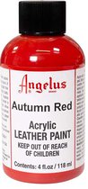 Angelus Leather Acrylic Paint - textielverf voor leren stoffen - acrylbasis - Autumn Red - 118ml