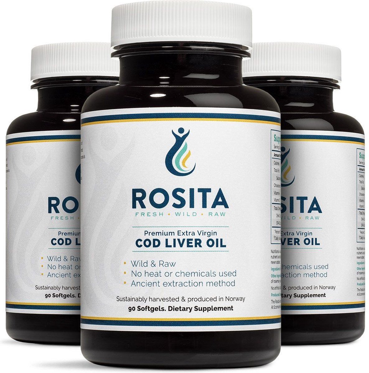 Rosita Extra Virgin Cod Liver Oil EVCLO Softgels 90's - 3 Pack | bol