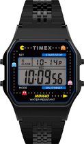 Timex T80 X Pac-Man TW2U32100 Horloge - Staal - Zwart - Ø 34 mm