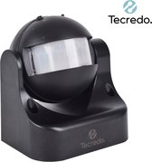 Bewegingssensor lamp binnen/buiten – Bewegingsmelder – 180° 12m - ZWART