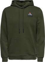 Only & Sons Trui Onsben Life Reg Logo Hoodie Sweat C 22021470 Forest Night Mannen Maat - M