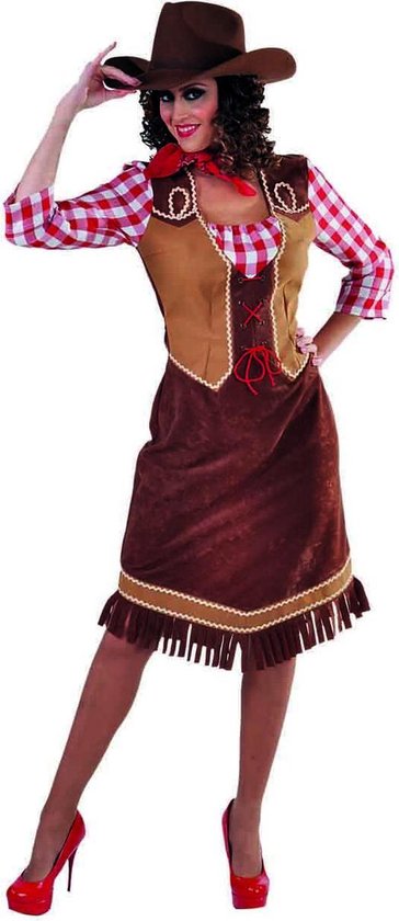 Cowboy & Cowgirl Kostuum | Stoere Frontier Cowgirl Sam | Vrouw | | | Verkleedkleding