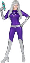 Widmann - Science Fiction & Space Kostuum - Veroveraar Van De Ruimte Sally Saturnus - Vrouw - paars,zilver - XS - Carnavalskleding - Verkleedkleding