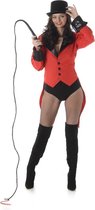 Karnival Costumes Verkleedpak Dompteur Carnavalskleding Dames Carnaval - Polyester - Rood - Maat XS - 1-Delig Rode Jas/Zwarte Jas