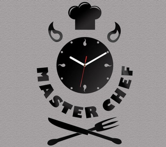 Belanian - Horloges - Horloges Horloges murales - Horloge murale Horloge de cuisine MASTERCHEF horloge moderne cadeau décoration murale tasse maison & salon design décoration murale