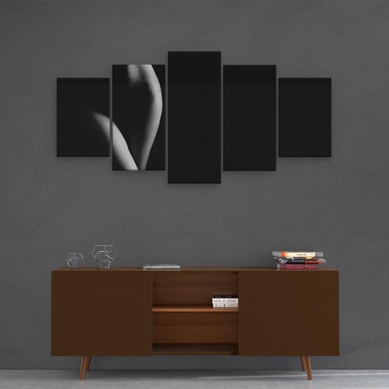 Artaza - Pentaptyque de peinture sur toile - Corps de femme nue - Erotiek - 100x50 - Photo sur toile - Impression sur toile