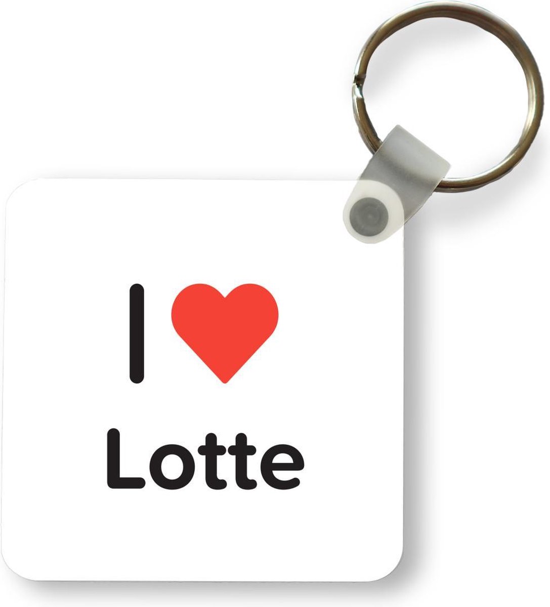 Sleutelhanger Uitdeelcadeautjes I Love Lotte Meisje Plastic 