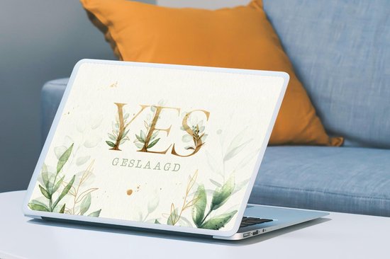 Autocollant pour ordinateur portable - 17,3 pouces - ' Yes, passé' - Proverbes - Citations - 40x30cm - Autocollants pour ordinateur portable - Peau pour ordinateur portable - Couverture