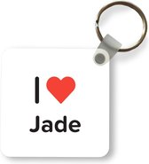 Sleutelhanger - Uitdeelcadeautjes - I love - Jade - Meisje - Plastic