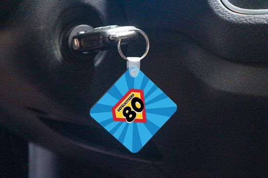 Sleutelhanger - Uitdeelcadeautjes - Jubileum - 80 jaar - Superheldencape - Plastic
