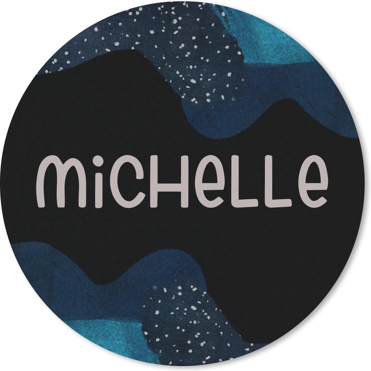 Muismat rond 20x20 cm - Mousepad Michelle - Pastel - Meisje - Ronde muismatten