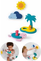 Quutopia Foam Badspeelgoed Badpuzzel Treasure Island met Schildpad - Cadeau Baby Jongen Meisje 1 jaar | 2 jaar | 3 jaar | 4 jaar