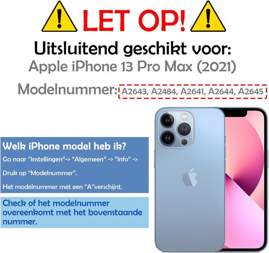 Hoesje - 2 Stuks - Geschikt voor Apple iPhone 13 Pro Max - Sterk & Shockproof - Case Siliconen - Back Cover - Telefoon Hoes - Telefoonhoesjes - Donkerblauw