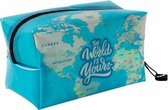 etui Blue Maps 18 x 10 x 10 cm blauw