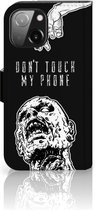 geschikt voor iPhone 13 Mini Telefoonhoesje met Pasjeshouder Zombie