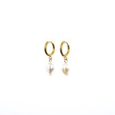 Lunar Wolff - Freshwater Pearl Earrings Set - Gold Plated