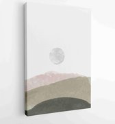 Canvas schilderij - Mountain and landscape wall arts vector 4 -    – 1908283540 - 80*60 Vertical