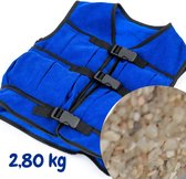 Verzwaringsvest voor kinderen - maat M (125 - 140cm) -  2,80 kg - blauw