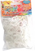 loombandjes junior rubber transparant 300-delig