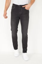 Spijkerbroek Heren Stretch Regular Fit Jeans - DP17- Grijs