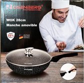 Rosenberg - wokpan- 28 cm- pfoa vrij