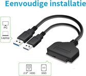 Sata Kabel - HDD / SDD Converter - Plug & Play - Voor Windows 10 en MacOS - 2,5'' - 22 PIN